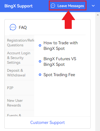 How to Contact BingX Support How to Contact BingX Support